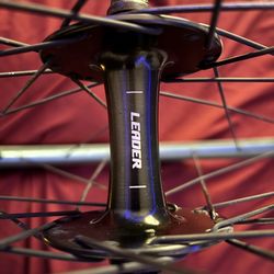 6ku rims laced to Leader hubs