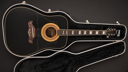 1970s Ibanez Concord 752 “Black Beauty” acoustic guitar.