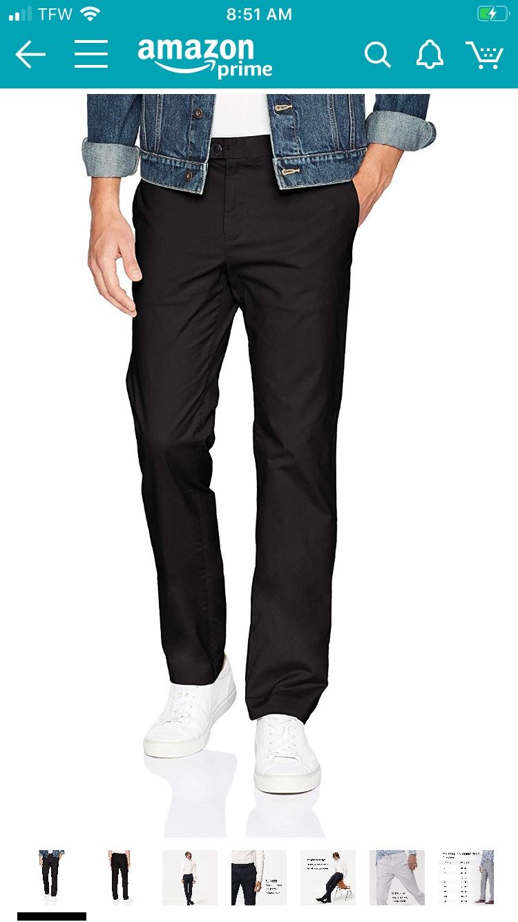 Calvin Klein 93 Men's Refined Stretch Chino Slim Fit Pant