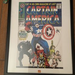 Captain America Comic Print 