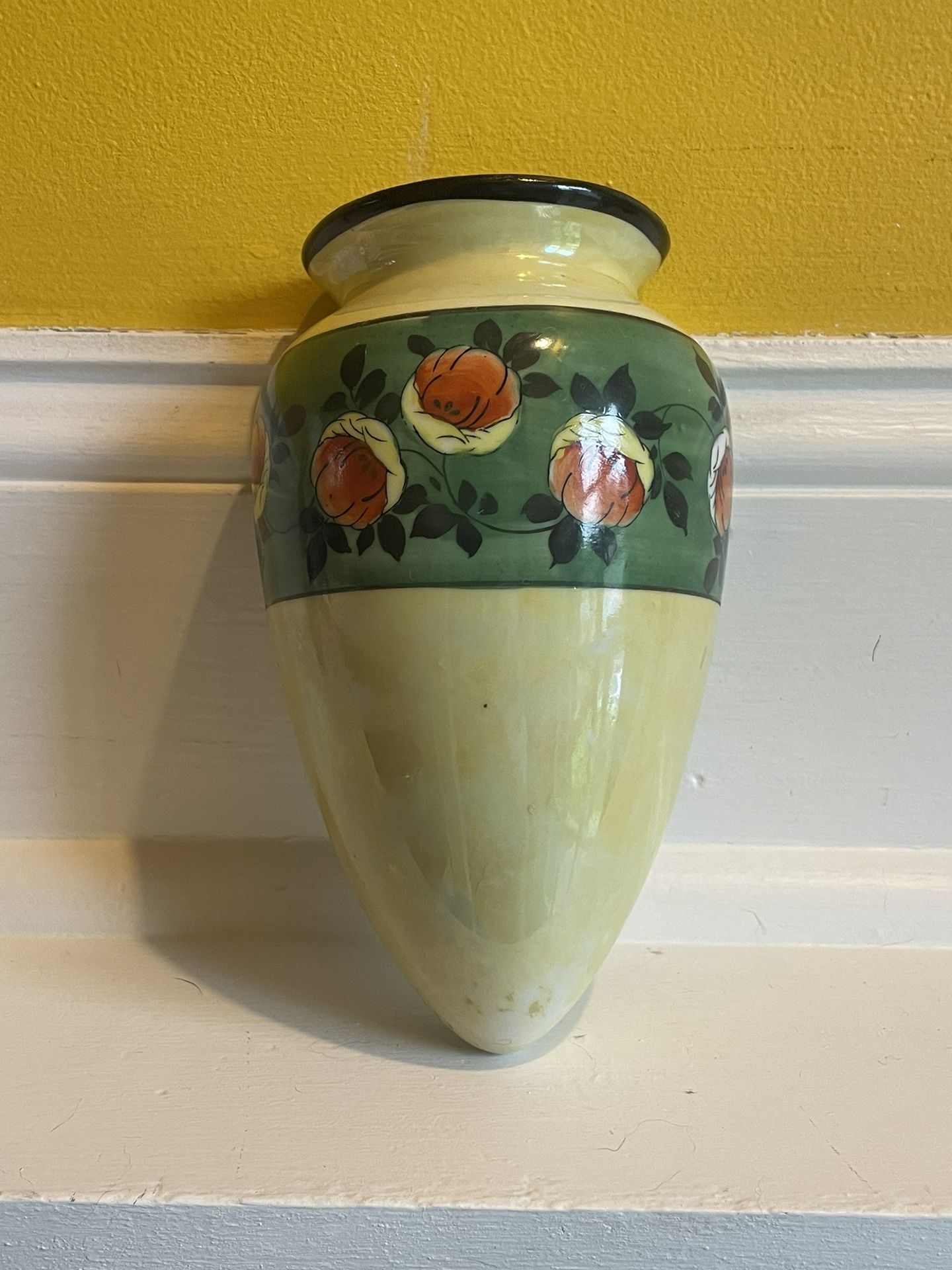 Antique Wall Pocket Vase