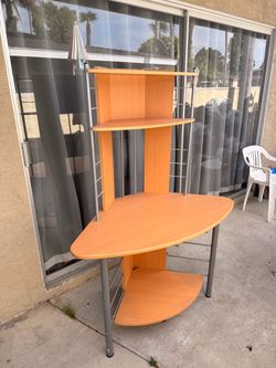 Corner Computer Desk with Shelves