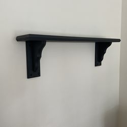Two wall shelves