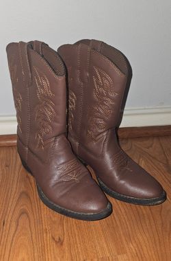 Kids Brown Cowboy Boots Size 13T
