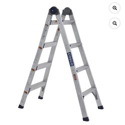COSCO COSCO 2-in-1 Step and Extension Ladder, Aluminum