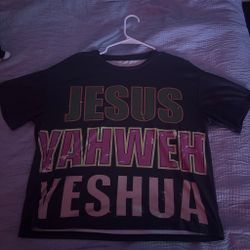 Jesus Yeshua black t-shirt size medium