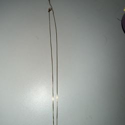 19” 2.333 grams STERLING SILVER GOLD TONE Necklace