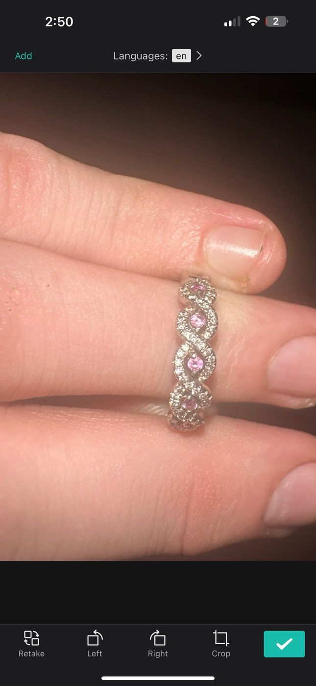 White 14k Gold Diamond Ring