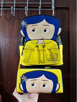 Coraline Loungefly Backpack and Wallet