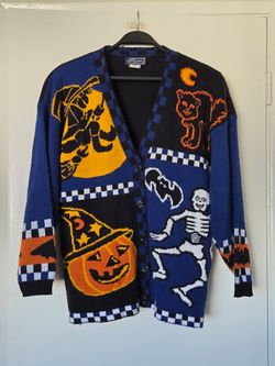 Vintage JJ Browne Sweater Womens sz Large Halloween