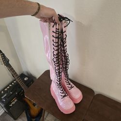 Pink Rave Boots 