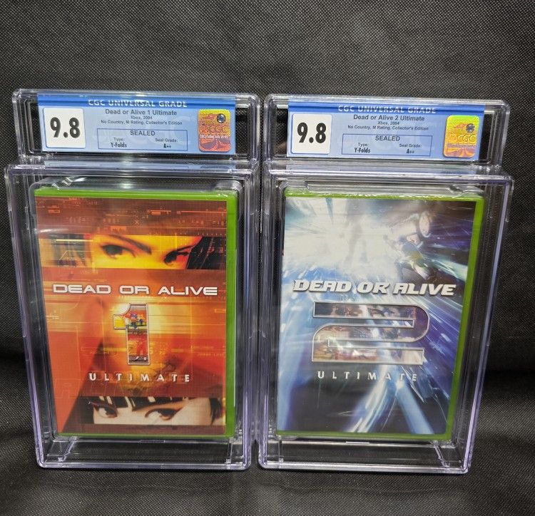 **Dead Or Alive 1 & 2** CGC Graded 9.8 A++ OG Xbox