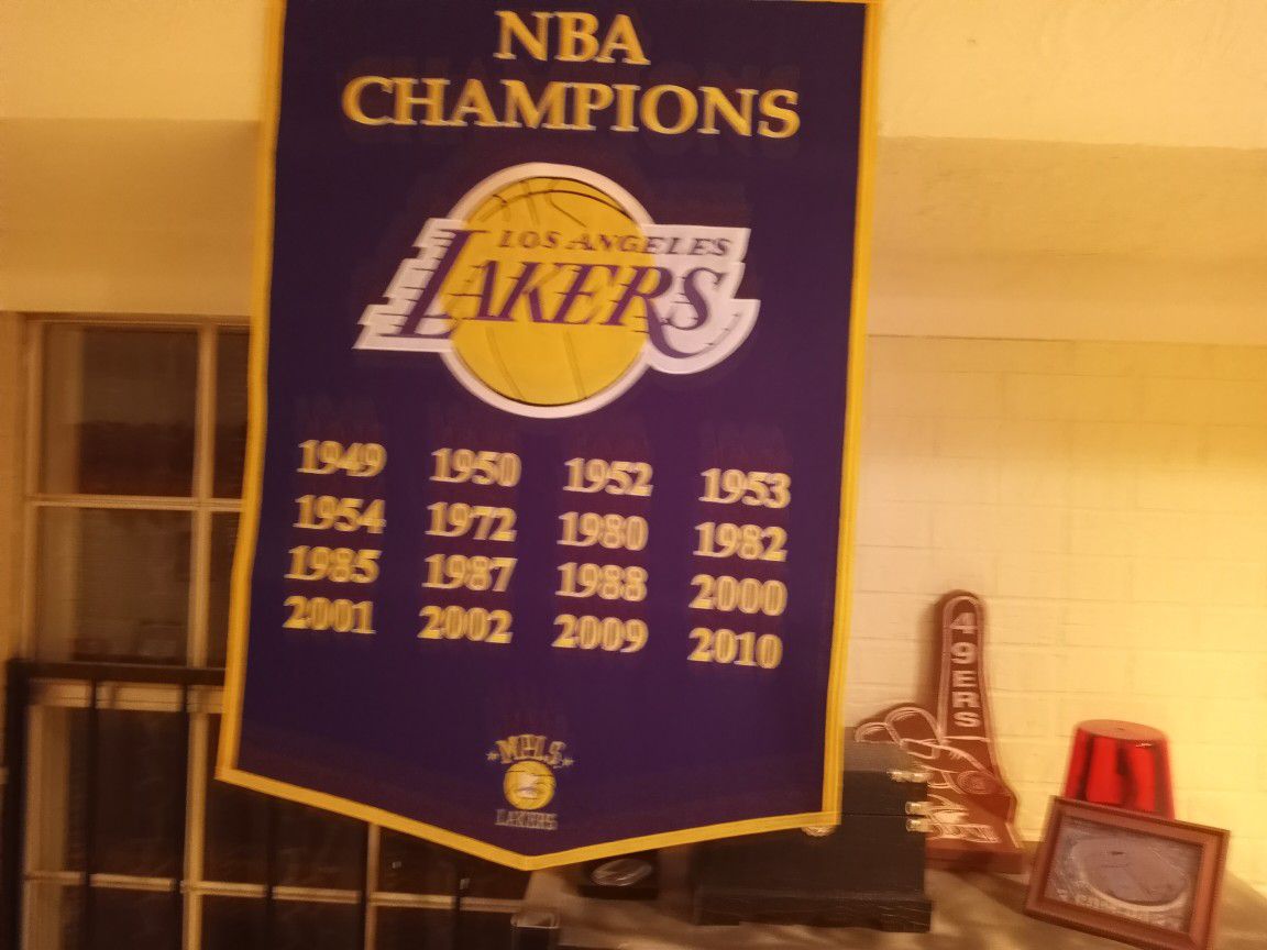 Lakers Championship Banner
