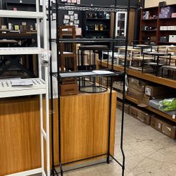 SONGMICS 4 Tier Over The Toilet Storage Metal Storage Rack Shelf Organizer - Black