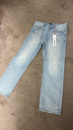 Men’s baggy purple jeans