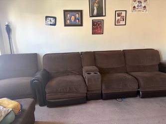 Electric recliners dark brown free