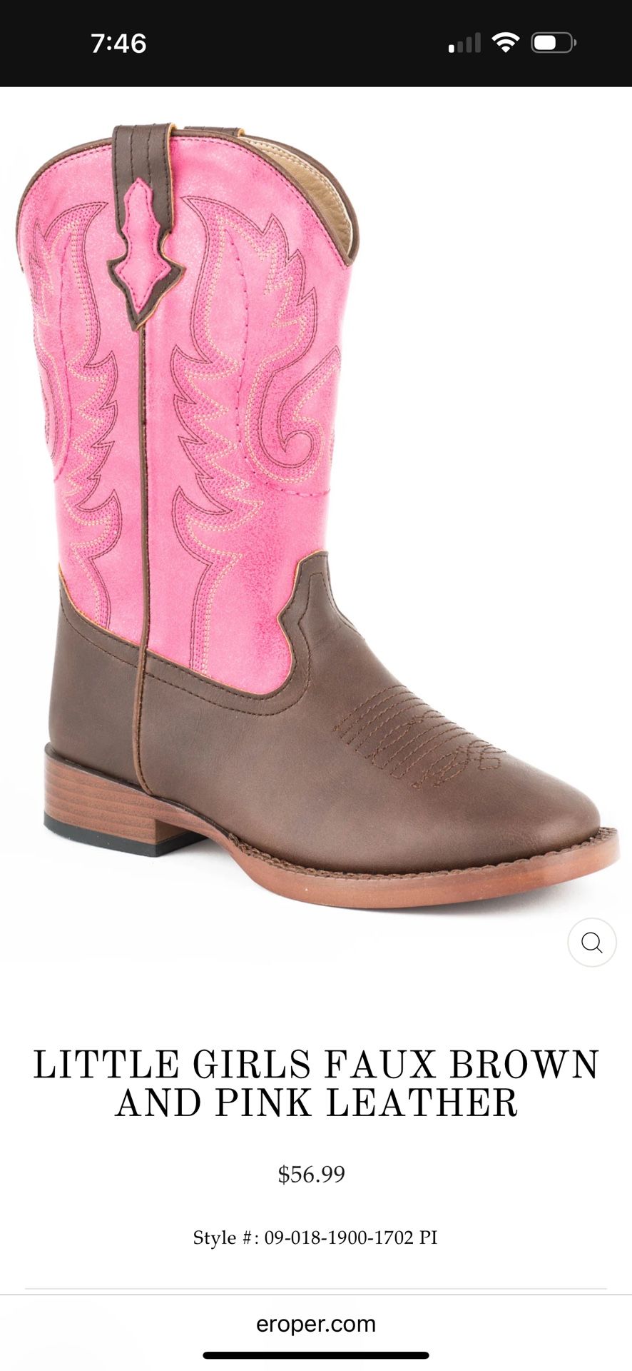 Girls cowboy Boots
