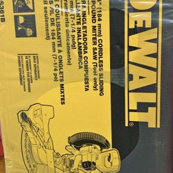 Dewalt 7-1/4 inch Dewalt miter saw Cordless Tool Only