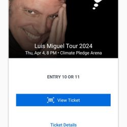 Luis Miguel ticket