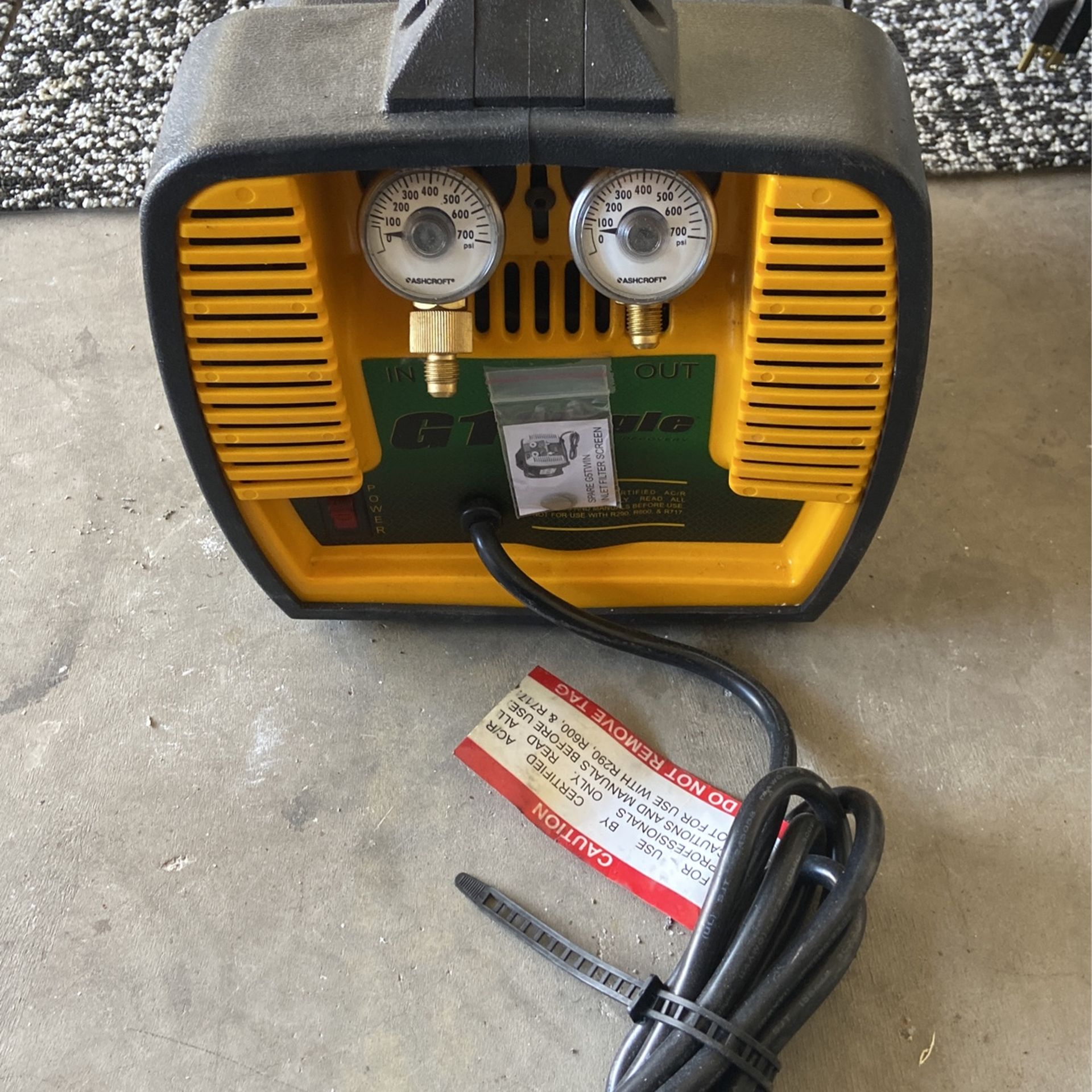 G1 single cylinder recovery