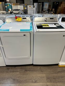 Samsung Top Load Washer & Dryer Set Take It Home In Payments Please Read Description