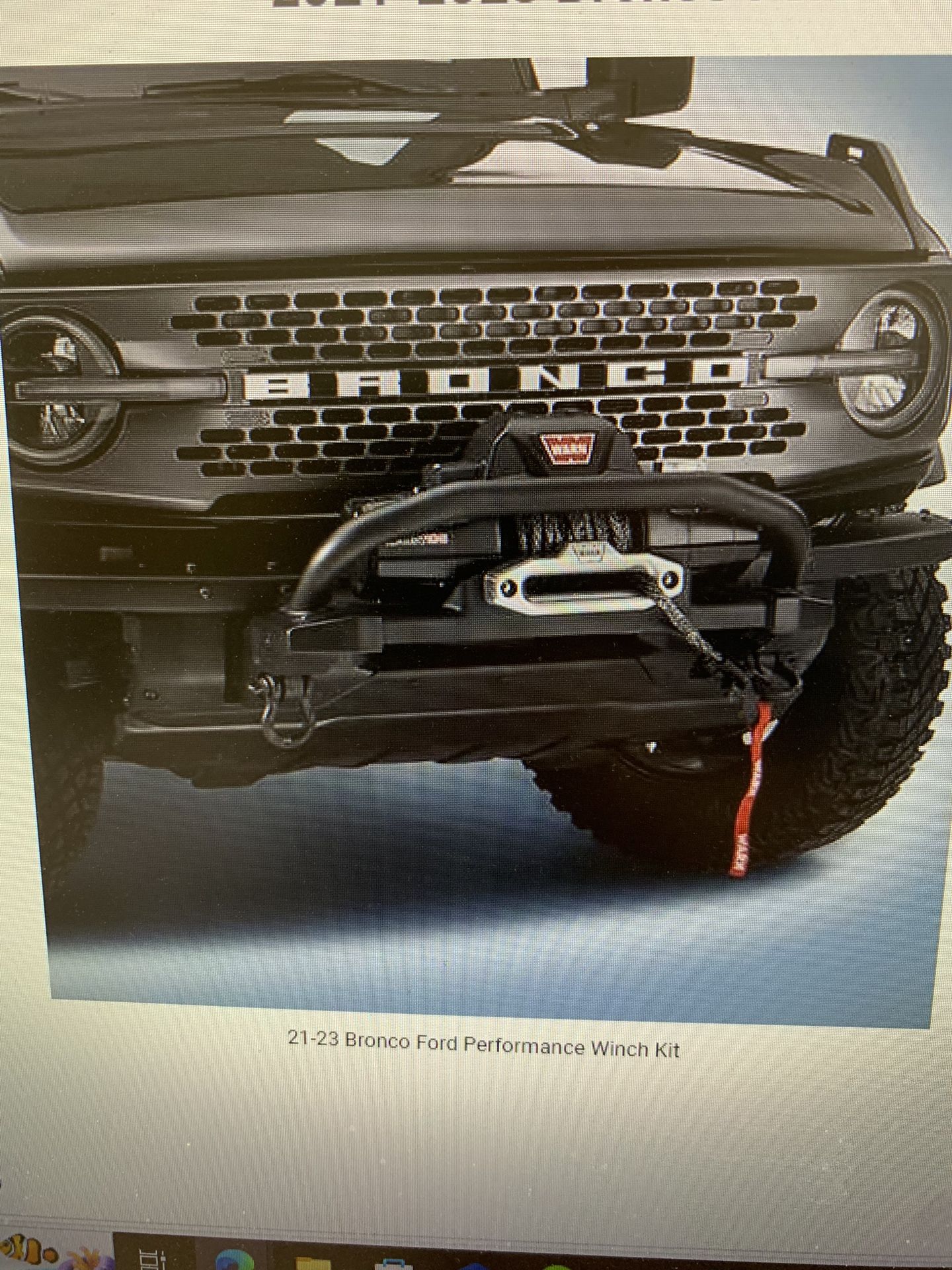 2021/2023 Bronco Winch Kit. M-1821-B