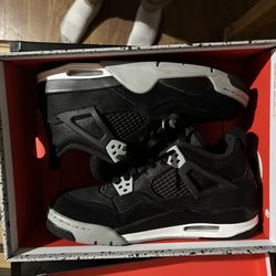 Jordan 4 Black Canvas