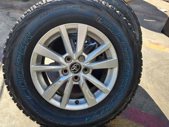 Oem 16" TOYOTA RAV-4 wheels with  new COOPER Discover er AT3 Tires