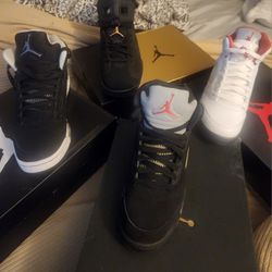 Jordans Retro 5's And 6's 