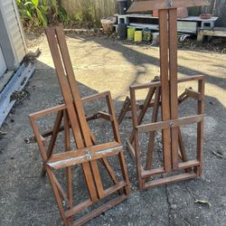 Artist Painting Easels