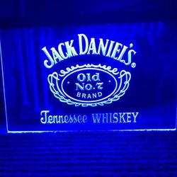 JACK DANIEL’S LED NEON BLUE LIGHT SIGN 8x11