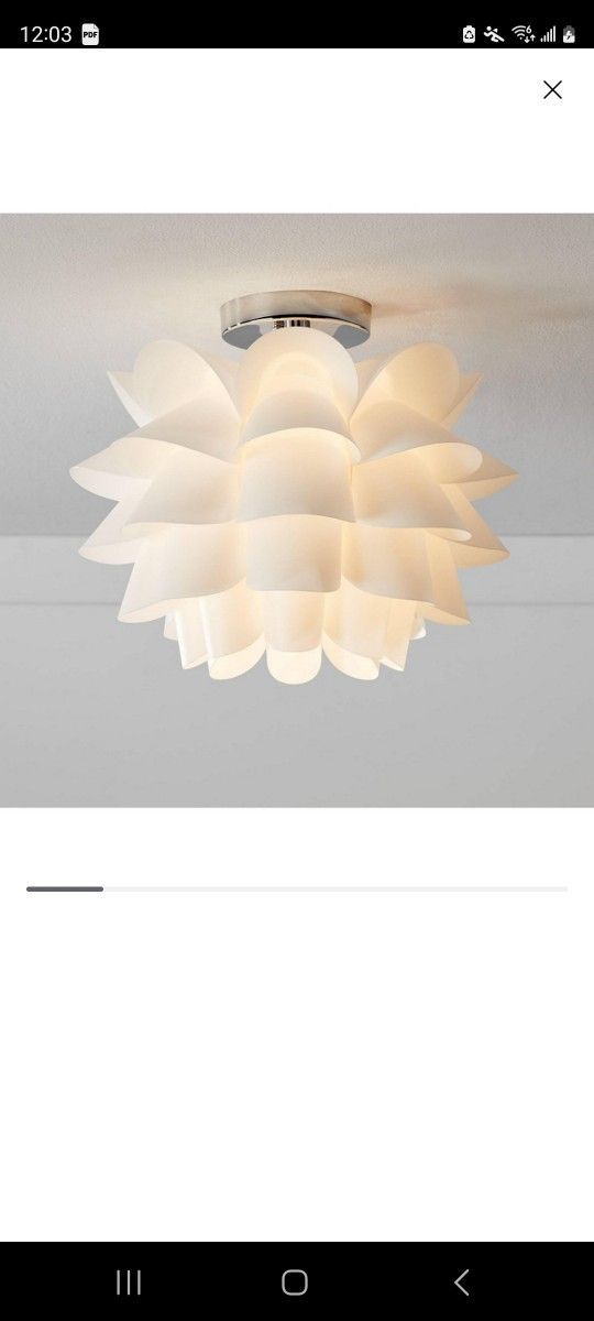 Flower Flush Mount Ceiling Light Fixture- NEW!