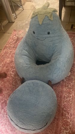 Beanbag eggplant chair