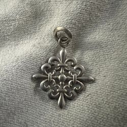 Fleur De Lis Cross Pendent 