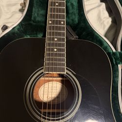 Epiphone DR-100 EB Acoustic Guitar And Martin 12D0001 DreadnoughtCase