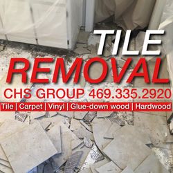 Tile remova-l, Carpet , Glue Down And More