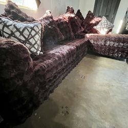 🔥 HOT DARK BROWN SECTIONAL – CHOCOLATE EDITION 🔥  $950 • $0 DOWN • Payments as low as $76