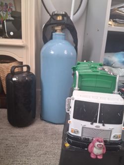 Blue metal air cylinder