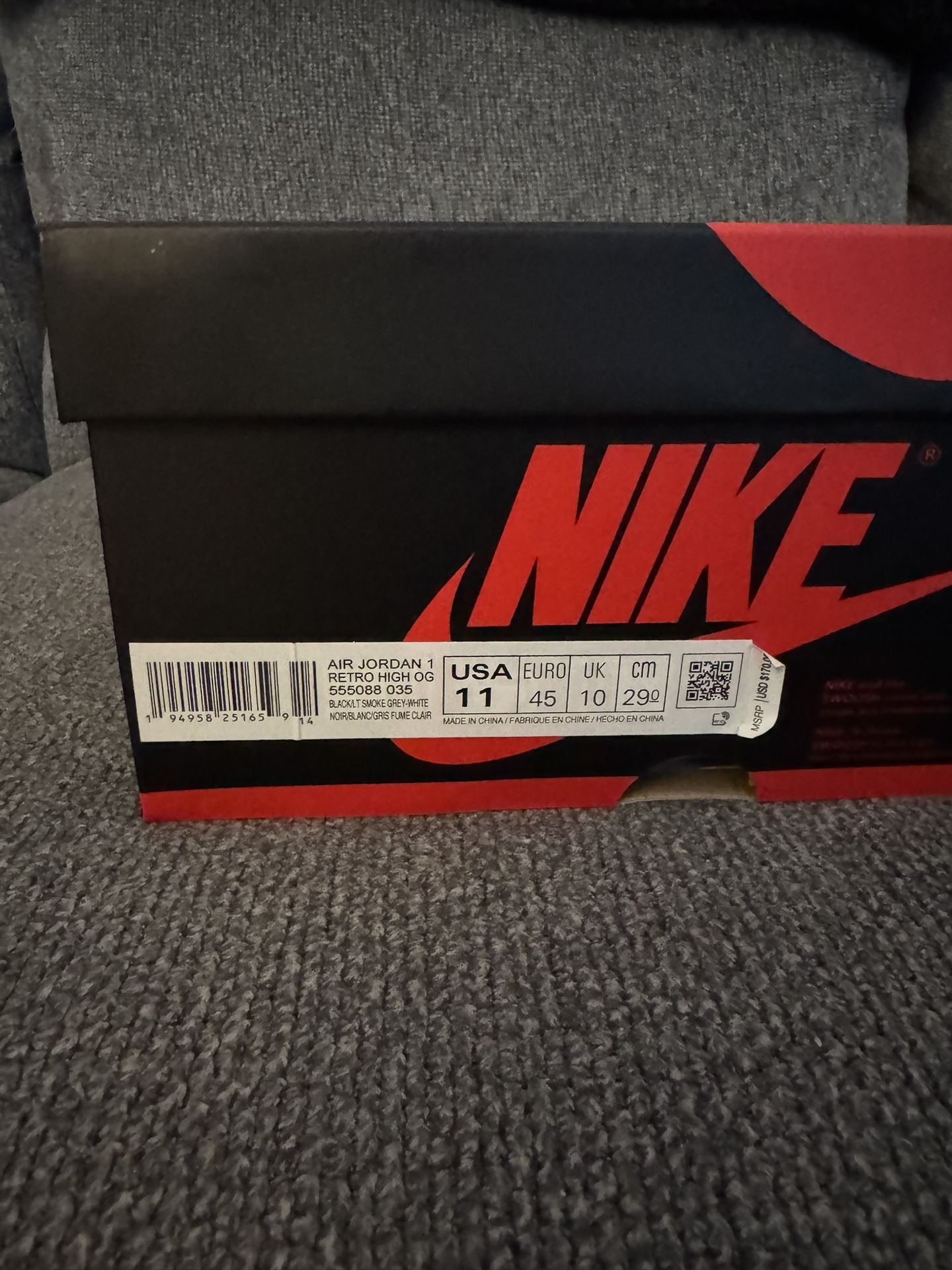 AIR JORDAN 1 SHADOWS SZ 11M NDS