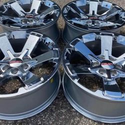 22” GMC YUKON DENALI CHEVROLET CHEVY CADILLAC WHEELS WE FINANCE NEW SET RIMS CHROME 