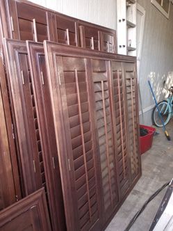 Wood shutters