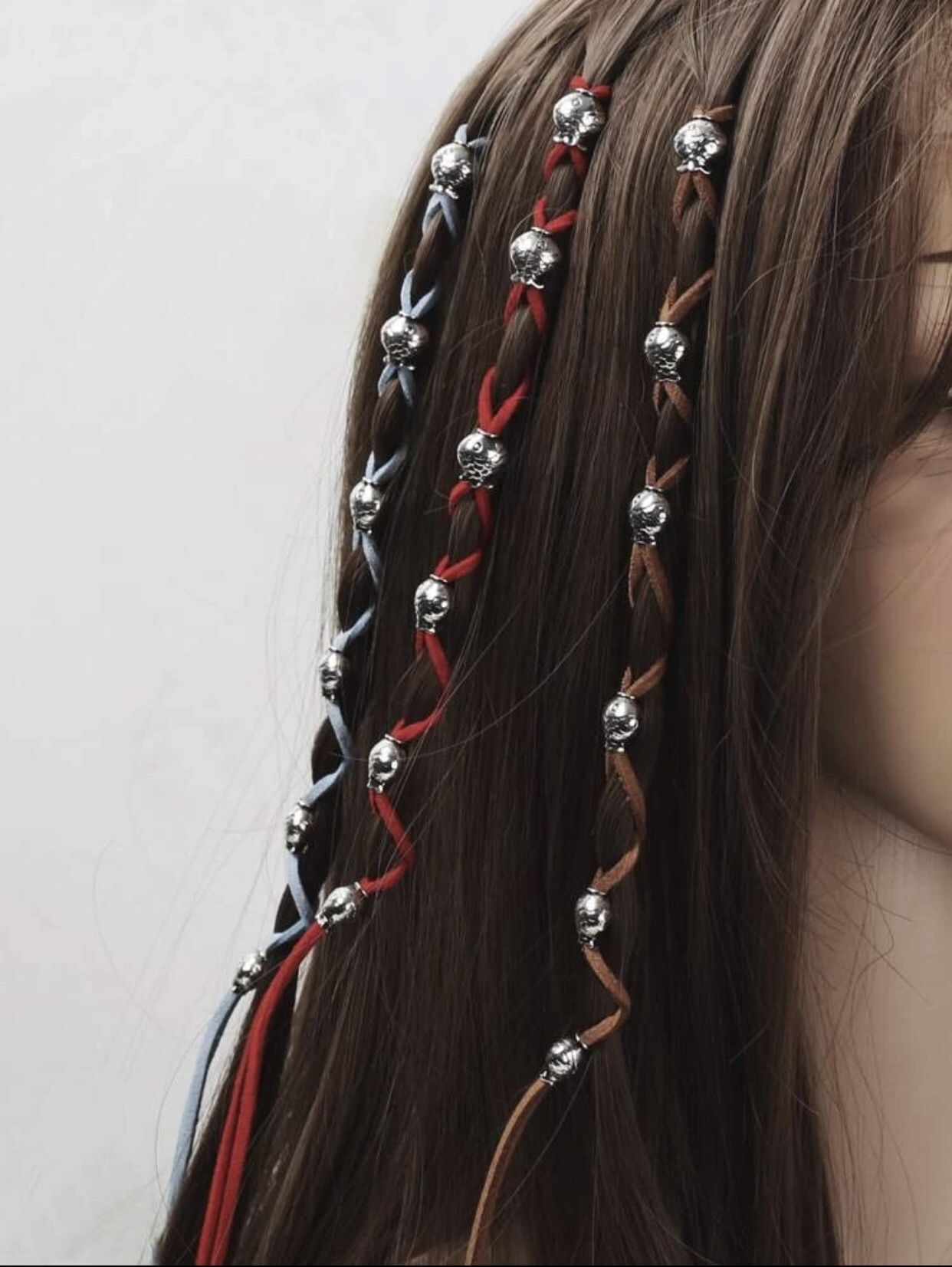 Beautiful 3 PCE Fish Decor Hair Rings