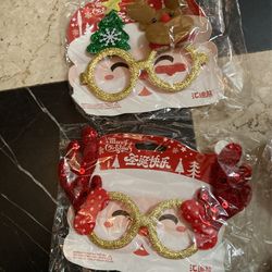 Christmas glasses and hair bands