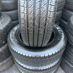 Set of 4 good used tires, 95% tread life left 225/65/17 Toyo