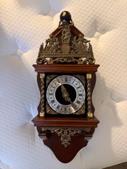 Vintage Dutch Zaanse Atlas Wall Clock – 1988 Franz Hermle