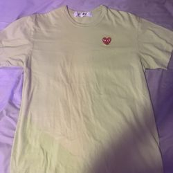 Comme des Garçons Play t-shirt lime green size 2XL fits like XL