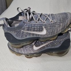 Nike Air VaporMax Flyknit DH4084-400 Armory Blue Gray Men's Sneaker