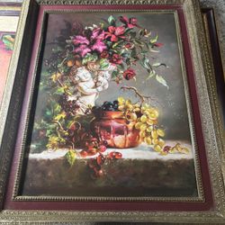Flower Wall Art/ Frames