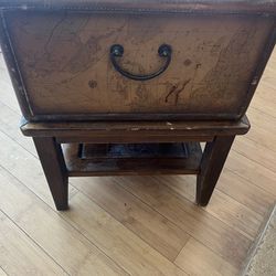 Antique Suitcase Table