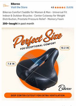 New Bike bicycle seat comfort memory foam